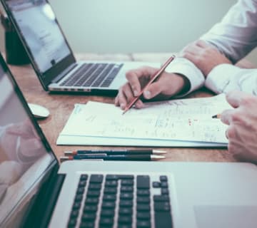 Property manager reviewing service scopes